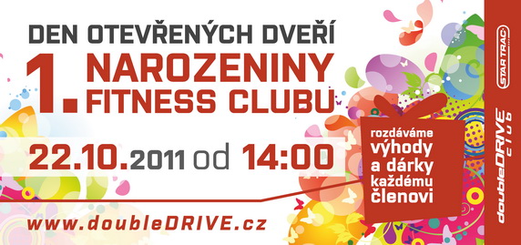 Dny otevřených dveří 22.-23.10. - 1. narozeniny fitness clubu