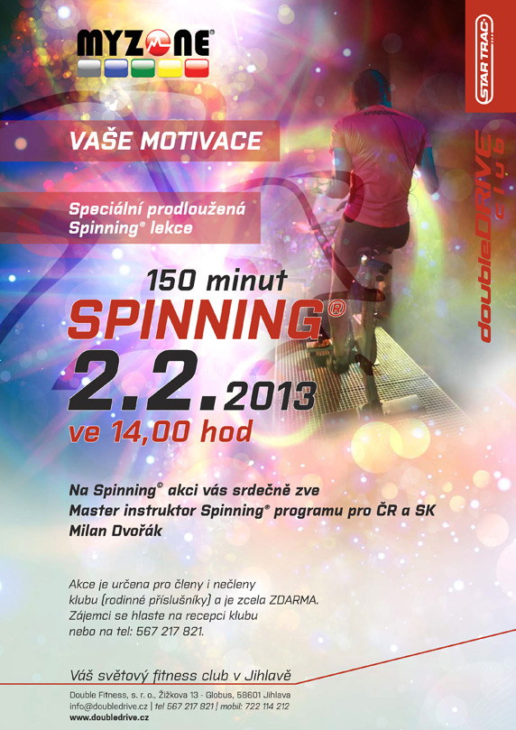 Speciální prodloužená Spinning® lekce