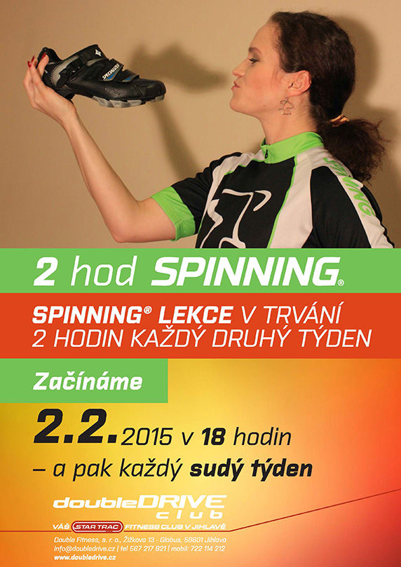 Spinning® lekce v trvání 2 hodin každý druhý týden