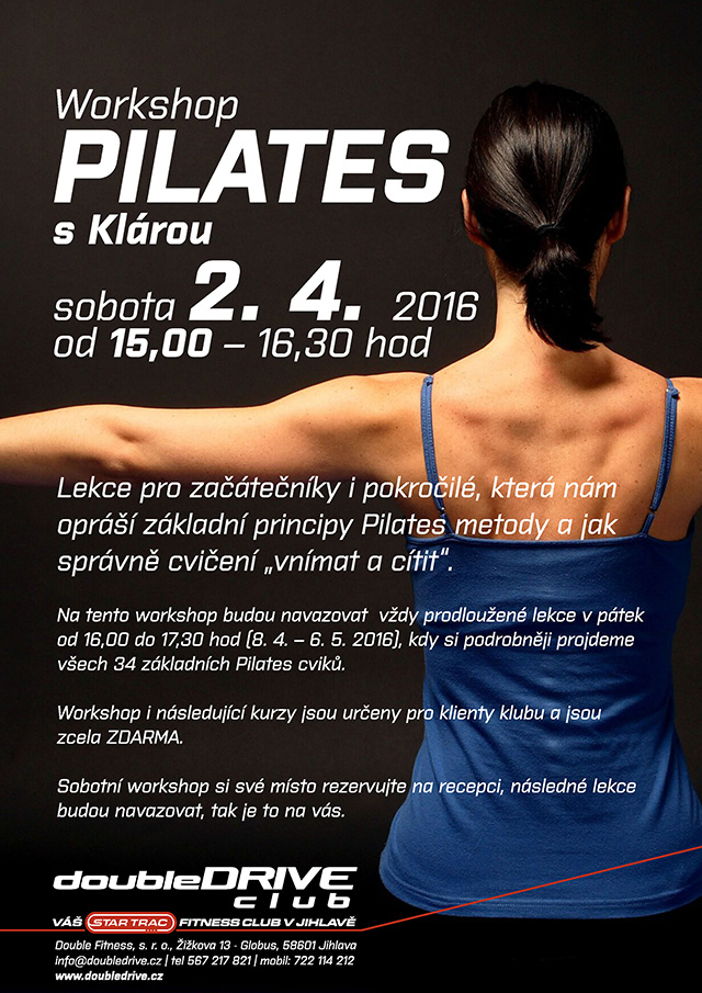 Workshop Pilates s Klárou - 2. 4. 2016