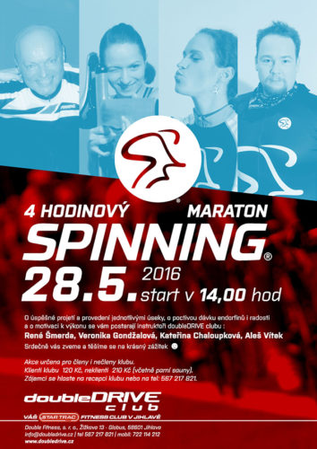 4 hodinový Spinning® maraton - 28. 5.
