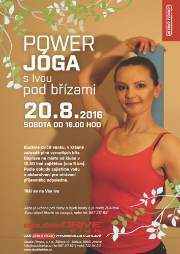 Power jóga pod břízami s fitness doubleDRIVE Jihlava