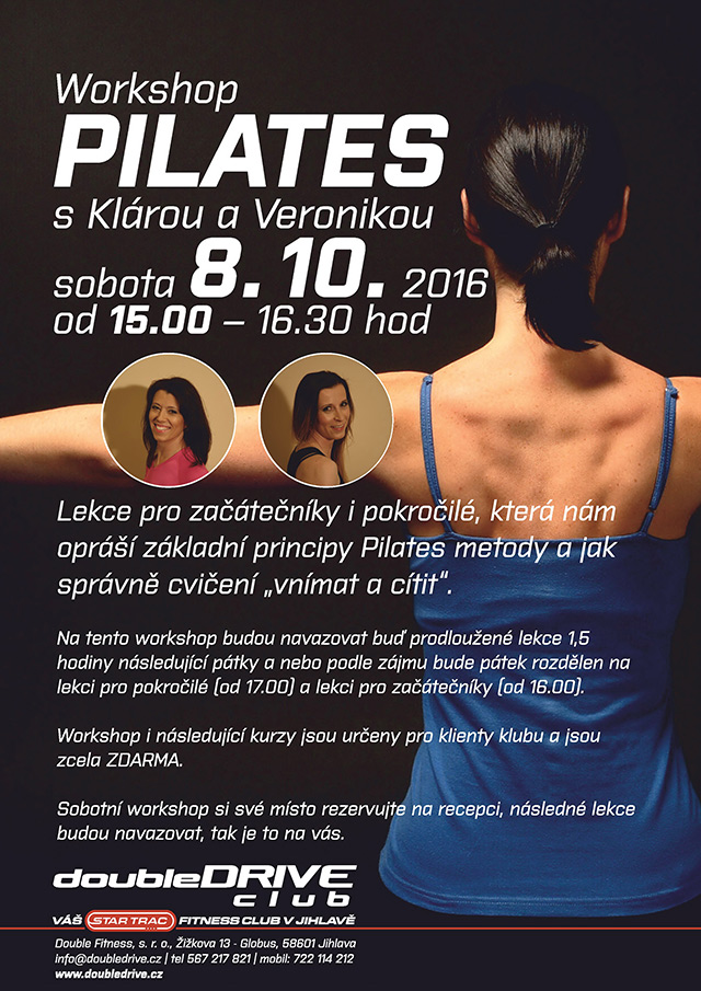 Pilates s fitness klubem doubleDRIVE Jihlava