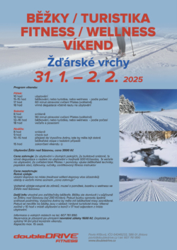 Běžky / turistika / fitness / wellness víkend, Žďárské vrchy 31.1. – 2.2.2025