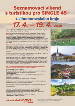 Seznamovací víkend s turistikou pro SINGLE 45+ z Jihomoravského kraje 17.4. – 19.4.2026