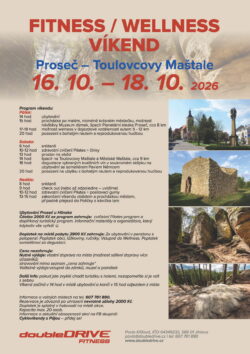 Fitness / wellness víkend, Proseč – Toulovcovy Maštale 16.-18.10.2026